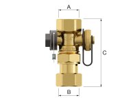 Flexcontrol 3/4 G 3/4" F Kappenventil
