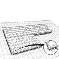 BirdBlocker BB125 Vogelschutz für Photovoltaikanlagen 30 m inkl. Clips