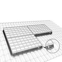 BirdBlocker BB200 Vogelschutz für Photovoltaikanlagen 10 m inkl. Clips