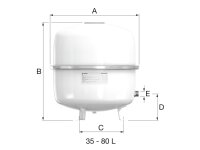 Contraflex 80/1.5 [6bar] weiß R 1"