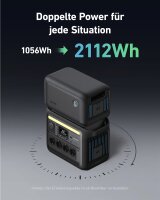 Anker SOLIX BP1000 Erweiterungsakku 1056Wh LiFePO4 für C1000X