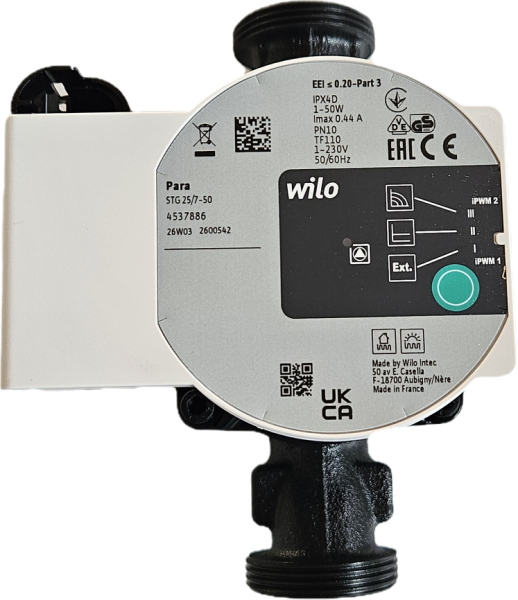 airwasol Ersatz-Umwälzpumpe Wilo Para STG 25-180/7-50/9 iPWM