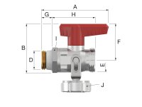 Flamco Simplex Kugelhahn KFE-KH-D-SV 1/2"AG Heizung
